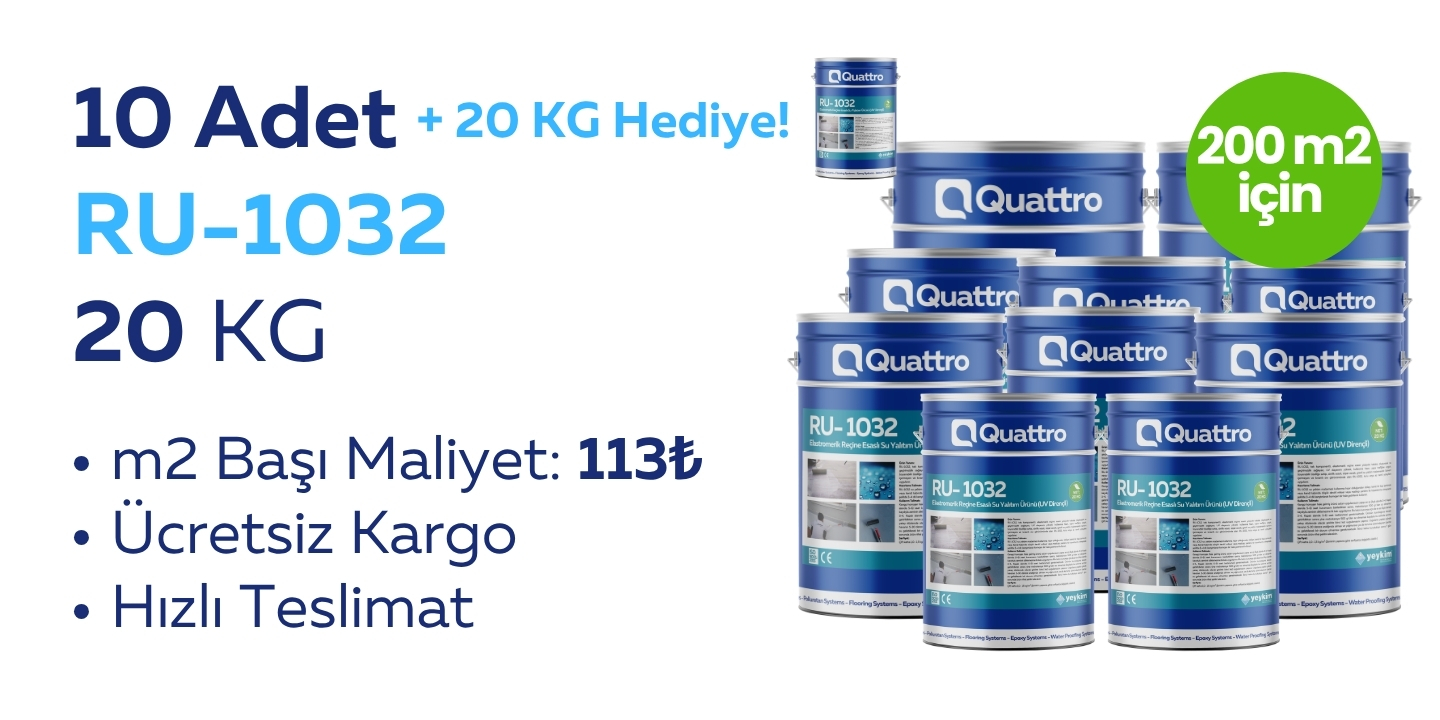 10 adet RU-1032 QuaRubber 20 KG + 20 KG Hediye