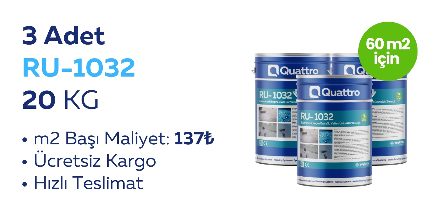 3 adet RU-1032 QuaRubber 20 KG