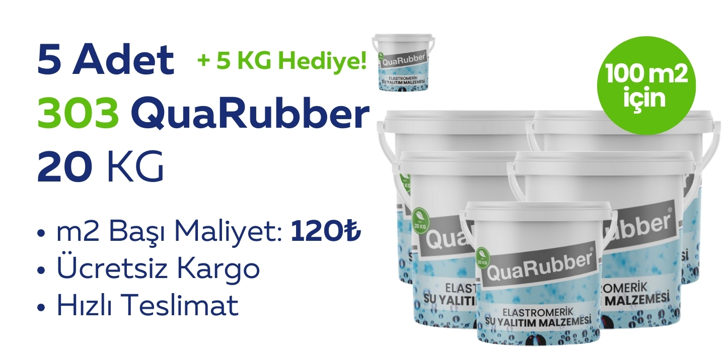 5 Adet QuaRubber 20 KG + 5 KG Hediye