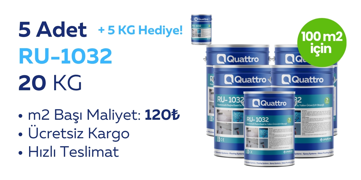 5 adet RU-1032 QuaRubber 20 KG + 5 KG Hediye