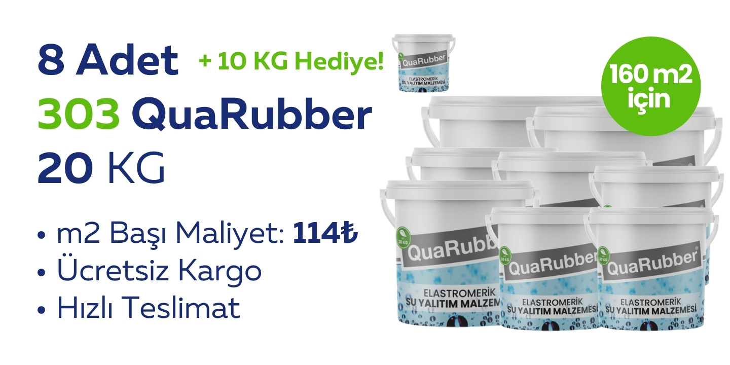 8 Adet QuaRubber 20 KG + 10 KG Hediye